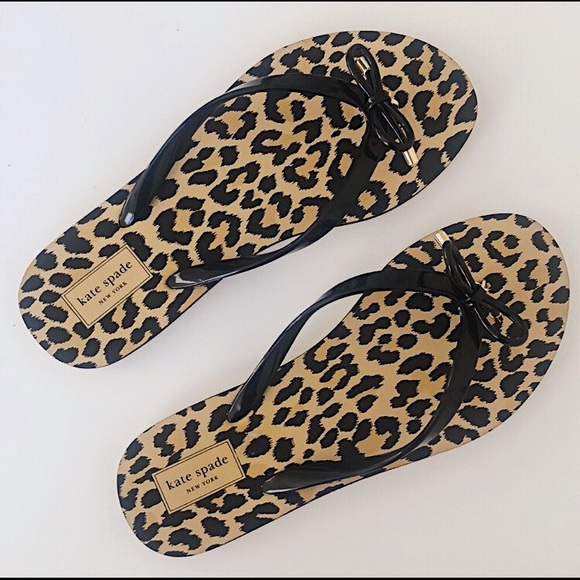 kate spade cheetah flip flops